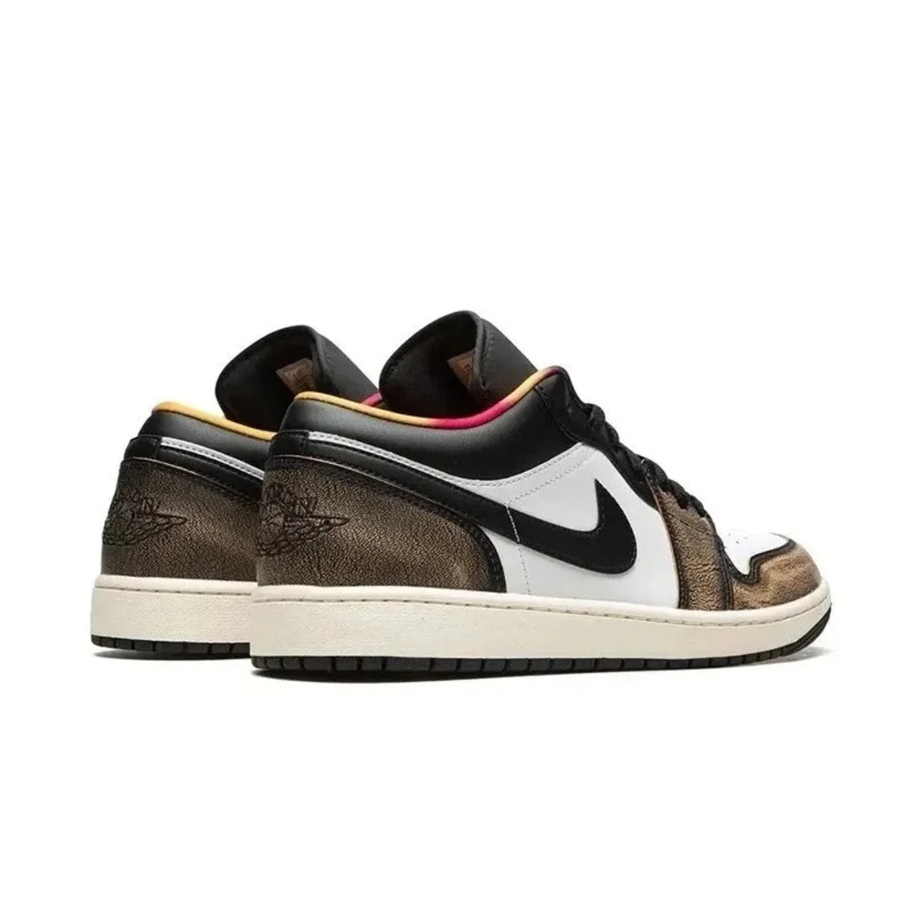 Mens Size 8 -Jordan 1 Low SE Shoes Black/White Onyx/Sail DQ8422-001 - NEW